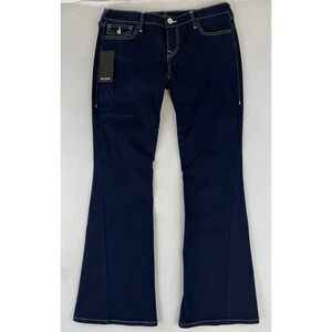 True Religion Joey Low Rise Flare Flap Jeans Size 31 600793 NWT